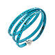 Amen Bracelet in turquoise leather Hail Mary SPA s1