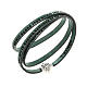 Amen Bracelet in green leather Our Father ENG s1