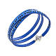 Amen Bracelet in blue leather Hail Mary ENG s1