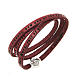 Amen Bracelet in red leather Hail Mary ENG s1