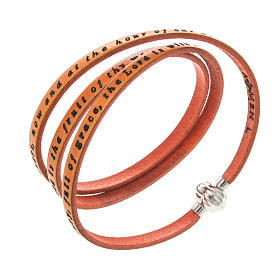 Bracciale Amen Ave Maria inglese arancio