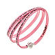 Amen Bracelet in pink leather Our Father FRA s1