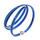 Amen Bracelet in blue leather Our Father FRA s1