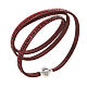 Amen Bracelet in red leather Our Father FRA s1