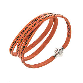 Bracciale Amen Padre Nostro francese arancio