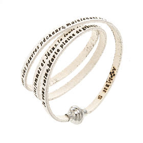 Bracciale Amen Ave Maria francese bianco