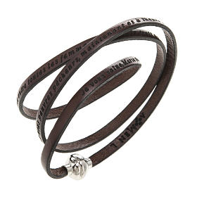 Bracciale Amen Ave Maria francese marrone