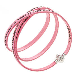Bracciale Amen Ave Maria francese rosa