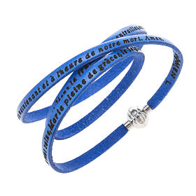 Bracciale Amen Ave Maria francese blu