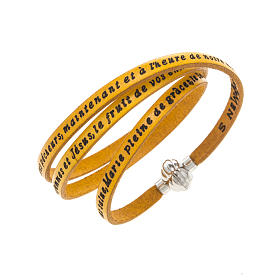 Bracciale Amen Ave Maria francese giallo