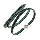 Amen Bracelet in green leather Our Father GER s1