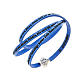 Amen Bracelet in blue leather Our Father GER s1
