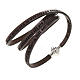Amen Bracelet in brown leather Hail Mary GER s1