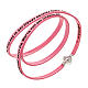 Amen Bracelet in pink leather Hail Mary GER s1