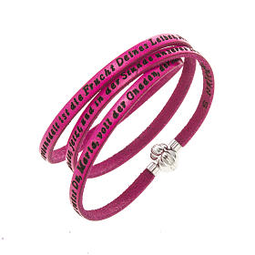 Bracciale Amen Ave Maria tedesco fucsia