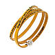 Amen Bracelet in yellow leather Hail Mary GER s1