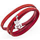 Amen bracelet, Angel of God in Italian, red charm s1