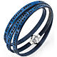 Amen bracelet, Angel of God in Italian, denim blue s1