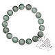 Bracelet Amen perles verre Murano gris clair 10 mm argent 925 s1