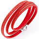 Amen bracelet with Our Father in Italian, coral s1