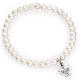 Amen bracelet with round pearls and sterling silver, 5/6mm s1