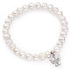 Amen bracelet with round pearls and sterling silver, 6/7mm s1
