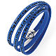 Bracciale AMEN Ti amo tutte le lingue Blu s1