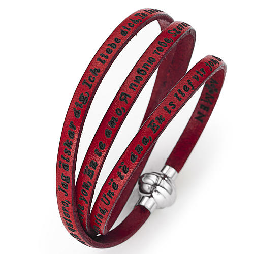 Amen bracelet I love you, red 1