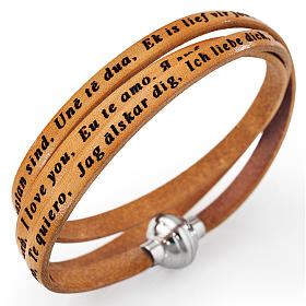 Amen bracelet I love you, tan colour