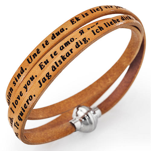 Amen bracelet I love you, tan colour 1