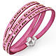 Amen bracelet I love you, pink with charm s1