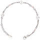 Bracelet AMEN Ange avec petites perles roses Argent 925 s1