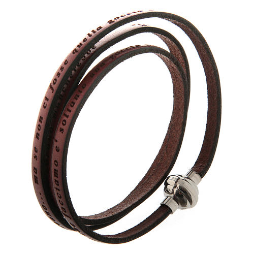 Armband AMEN Schrift Mutter Teresa ITALIENISCH blau 4