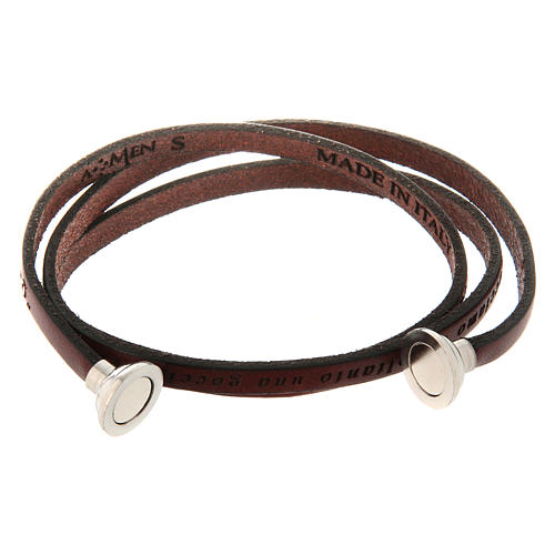 Armband AMEN Schrift Mutter Teresa ITALIENISCH blau 5