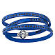 Armband AMEN Schrift Mutter Teresa ITALIENISCH blau s1