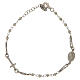 Pulsera rosario AMEN plata 925 acabado Rodio s1