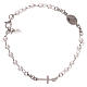Rosary AMEN Bracelet with silver 925 beads, Rhodium finish s1