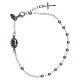 Rosary AMEN Bracelet Charm Cross silver 925, Rhodium finish s2
