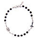 Bracciale AMEN Tau Rosario argento 925 legno Nero s1