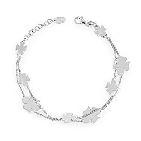 Pulsera Hilo Rojo Luna De Plata Bañada En Rodio · OKsilver · El Corte