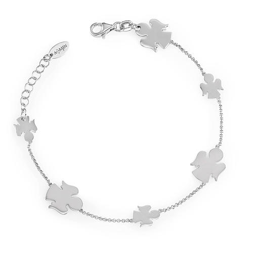 Bracelet AMEN petits anges argent 925 fin. rhodium 1