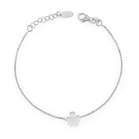 Pulseira AMEN anjo prata 925 acab. rodinado