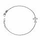 Bracelet AMEN croix pointe argent 925 zircons fin. rhodium s1