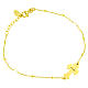 Bracciale AMEN Croce argento 925 madreperla bianca fin. Oro s2