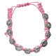 Bracelet AMEN Shamballa Saints, pink s1