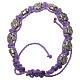 Bracelet AMEN Shamballa Sainte Rita violet s1