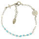 Bracelet Rosary AMEN Junior blue glass pearls, silver 925 s2