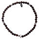 AMEN silver bracelet with 3 mm ebony beads finished in rhodium s2