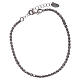 Pulsera AMEN de plata 925 rodiada negra s1