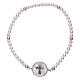 AMEN 925 sterling silver bracelet with a  mother of pearl cross medalet s1